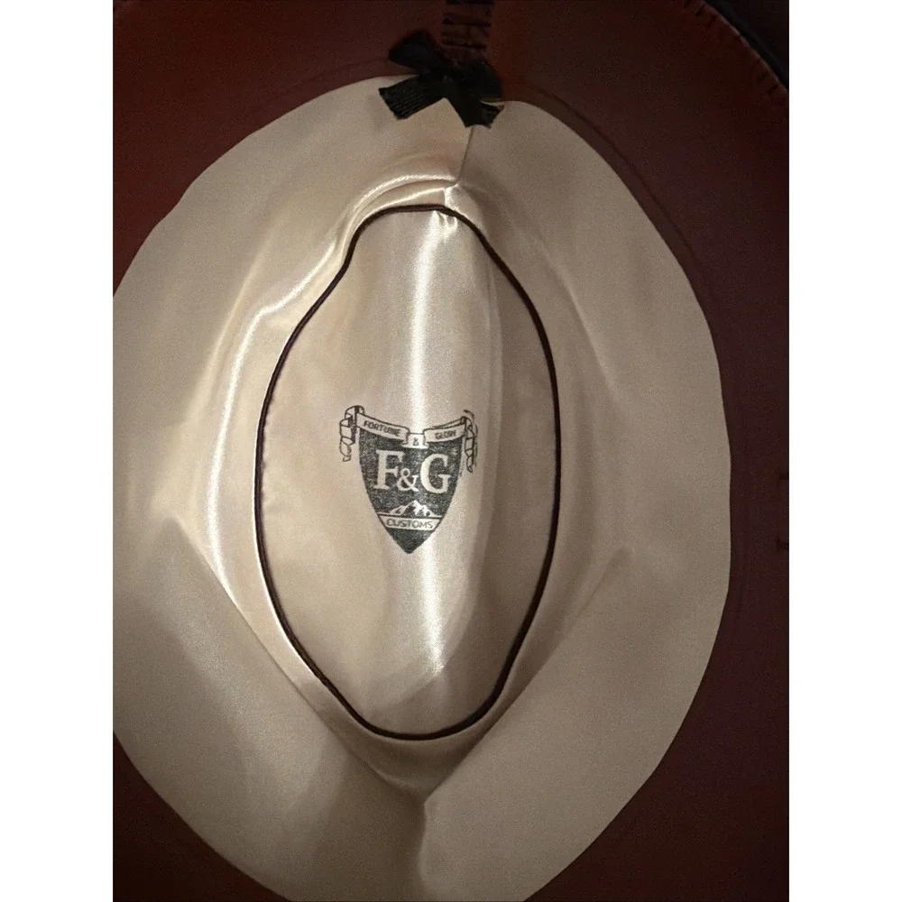 7 5/8 F &G Customs Indiana Jones Last Crusade Fedora Hat Appr 24 In Diam XL